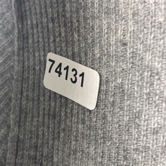 THEORY Sweater Womens Petite Cashmere V-Neck Ribbed Jumper Pullover Gray - Picture 12 of 12